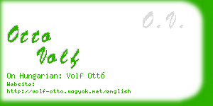 otto volf business card